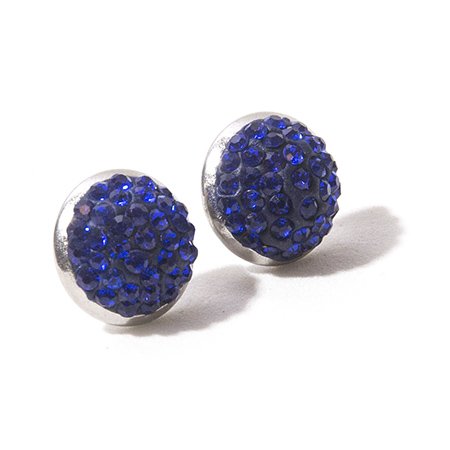 Aro acero media bola de fuego azul 13 mm